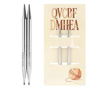 Aguja circular desmontable de 13 cm de acero inoxidable hueca para suéteres, bufandas, mantas, bolsos, sombreros, proyectos de tejido y costura, juego de sondas de tejer intercambiables