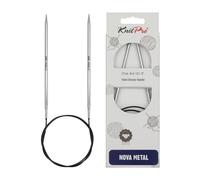 Aguja circular fija KnitPro Nova de 80 cm (32"") | Talla 5 (EE. UU.) (3,75 mm)
