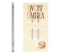 Aguja circular hueca extraíble de 13 cm de acero inoxidable para tejer a ganchillo, suéter, hilo para manualidades, juego de sondas de tejer intercambiables