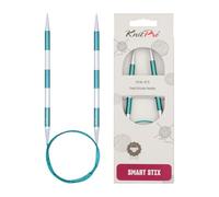 KnitPro K42093 Agujas Circulares, Metal Nailon, Varios Colores, 80cm x 6.00mm