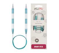 KnitPro K42097 Agujas Circulares, Metal Nailon, Varios Colores, 80cm x 9.00mm