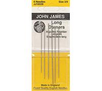 Aguja Colonial 6 Count John James Long Darners - Agujas Surtidas, tamaño 3/9