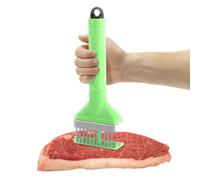 Aguja de ablandador de carne de acero inoxidable portátil y ayudante de | Ablandador de carne, plato para golpear, suavizar para barbacoa, filete, pollo, cerdo, ternera, ternera
