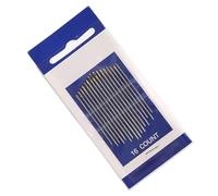 Aguja de bordado de ojos grandes, materiales de uso prolongado para textiles de arte, disfraces, reparaciones y actividades de manualidades familiares, aguja de costura a mano de aleación