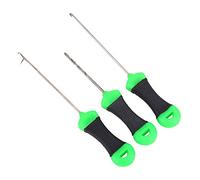 Aguja de Cebo de Pesca Vbestlife, 3 uds., Aguja de Empalme de Pesca de Carpa de Acero Inoxidable, Herramientas de Plataforma de perforación