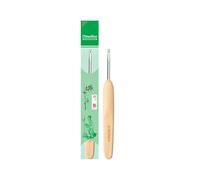 Aguja de crochet ChiaoGoo con cabeza de metal de 14 cm y 3,00 mm, color natural, 1 unidad