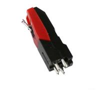Aguja de diamante para tocadiscos, punta de plástico para un sonido claro, compatible con tocadiscos gramófono (1 unidad)