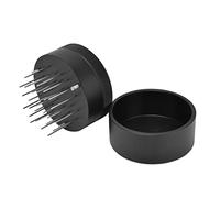Aguja de Distribuidor de Café, 51 Mm 53 Mm 58 Mm Herramienta de Distribución de Aguja de Distribuidor de Café Portátil Nivelador de Espresso de Fondo Redondo de Aleación de Aluminio(51mm)
