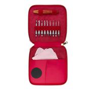 Aguja de ganchillo ergonómica de 3,5 mm a 8,0 mm, juego de agujas ergonómicas intercambiables para tejer