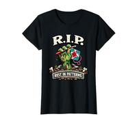 Aguja de Ganchillo Rip Rest In Patterns Zombie Horror Camiseta