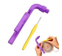 Aguja de ganchillo, Suministros Artesanales Versátiles Para Puntos Circulares, Herramientas De Soporte Para Tejer Rápido, Para Tejedores De Casa Viaje Relajación Ocio Curso De Arte Vacaciones