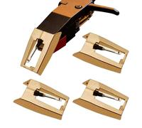 Aguja de giro de disco | 4 piezas dispositivo universal de aluminio, aguja de repuesto para tocadiscos, para platino, fono, audio, música, reparación, colección y fiesta