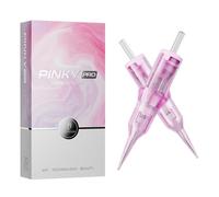 Aguja de maquillaje semipermanente Biomaser 20 piezas Agujas de cartucho universales especiales para cejas, labios, estética facial o micropigmentación capilar (1R0.25)