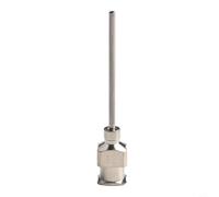 Aguja de máquina dispensadora de acero inoxidable de 25 mm de 1 pulgada para pegamento industrial, para punta de fluido de precisión compatible con adhesivos 8G-30G, para boquilla de metal de larga