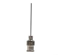 Aguja de máquina dispensadora de acero inoxidable de 25 mm de 1 pulgada para pegamento industrial, para punta de fluido de precisión compatible con adhesivos 8G-30G, para boquilla de metal de larga