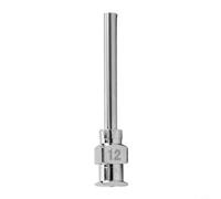 Aguja de máquina dispensadora de acero inoxidable de 25 mm de 1 pulgada para pegamento industrial, para punta de fluido de precisión compatible con adhesivos 8G-30G, para boquilla de metal de larga