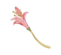 Aguja de narciso de metal sostenible, accesorio floral pintado a mano, arte portátil versátil para adultos, decoración floral artística para mujeres, talla única, como se describe