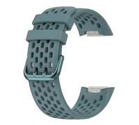(Aguja de pino verde) Correa deportiva de silicona de repuesto para Fitbit Charge 5, transpirable, resistente