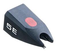 Aguja de Recambio Ortofon Stylus 5E para Cartuchos, Diamante elíptico, Compatible con la Serie OM, Reproducción de Audio de Alta precisión, Negro