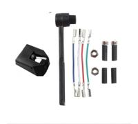 Aguja de repuesto AT-VMN95E para tocadiscos Audio-Technica LP120X, con mango de aluminio, incluye cepillo de limpieza de cables y tornillos, para VMN95C VMN95EN VMN95ML VMN95SH (azul)