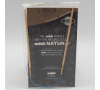 Aguja De Tejer Circular Natura De Bambú Con Cuerda Azul 24" Tamaño 4 De EE. UU.