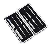 Aguja Extractor Removedor de Espinillas Comedone Extractor Conjunto La Nariz de la espinilla de la Aguja De Acero Inoxidable Grano