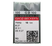 AGUJA GROZ-BECKERT - 100 Unidades Groz Beckert DCX27 DCX1 B27 Industrial Serger Overlock Agujas De Coser (DCX27 9/65)