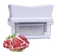 Aguja para ablandar carne, ablandador de carne, herramientas multiusos, ablandador de carne de mano, herramienta de cocina con cubierta para carne de res, pollo, cerdo, pescado