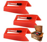 Aguja para el jugador discográfico, aguja de reemplazo para el jugador discográfico,3x Fonograph Players Needles | Jugadores fonográficos de tocadiscos de precisión reemplazados por una experiencia