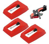 Aguja para tocadiscos, aguja de repuesto para tocadiscos, repuesto para reproductor de 3 registros, sustituye a los jugadores para un mayor rendimiento de audio, claridad y durabilidad