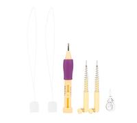 Aguja perforadora, punzón de aguja, enhebrador de bordado, juego de bolígrafos para bordar, herramientas de fieltro de lana para manualidades de retales DIY