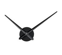 Agujas 3D Reloj de Pared Grande DIY, Mecanico Reloj Sin Marco Silencioso Moderno Metal Negro con Movimiento Preciso para Salón Dormitorio Cocina Oficina Decoración sin Tictac para Mural sin Ticta
