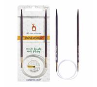 Agujas Circulares de Madera Pony de 80 cm, Grosor 4.00 mm