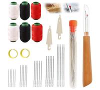 Agujas de acero mejoradas para coser a mano 2026 - Kit de costura de acero inoxidable Big Eye (37 piezas)