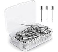 Agujas de Bomba de Bola, 35 PCS Aguja de Inflado de Bomba de Bola, Baloncesto, fútbol, Voleibol, o Rugby, bolígrafo de Repuesto con Caja de Almacenamiento