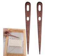 Agujas de bordado de aves grandes, agujas de tejer de madera - Agujas de bordado de dos ojos,Aguja de tapiz de madera para tejer ganchillo, costura de punto, costura