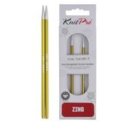 KnitPro Agujas de tejer circulares intercambiables Zing Aluminio multicolor con brillos 3,50 mm