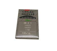 Agujas de costura YICBOR para coser de punto de bloqueo industrial para Organ, DBX1 16X231 16X257 1738 Tamaño 100/16