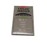 Agujas de costura YICBOR para coser de punto de bloqueo industrial para Organ, DBX1 16X231 16X257 1738 Tamaño 90/14