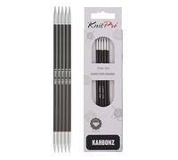 Agujas de doble punta KnitPro Karbonz 15 cm 3,50 mm - 1 ud