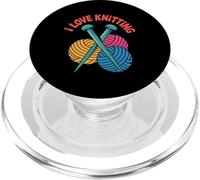 Agujas de hilo I Love Knitting Colores PopSockets PopGrip para MagSafe