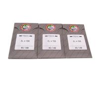 Agujas de órgano - 30 agujas de punta de bola Organ ELX705 2022 en caja de plástico transparente CKPSMS para máquinas de coser portátiles para el hogar (tamaño de aguja: 14/90B)