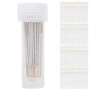 Agujas de puntada cruzada de 100 piezas, agujas de bordado de acero inoxidable, agujas de costura ocular grandes con caja de almacenamiento para costuras cruzadas, costura (No. 22)
