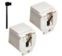 Agujas de repuesto para tocadiscos AT-LP60/AT-LP60XBT/AT-LP60XBT-USB, agujas de tocadiscos compatibles con los siguientes cartuchos: AT3600, AT3600L, AT3601, AT3651, AT3650L, AT3650C. - Paquete de 2