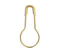 Agujas de Seguridad de Latón Pony 22mm Doradas - Paquete de 10 Piezas