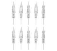 Agujas de tatuaje 10Pcs / Set agujas de Micropigmentacion Ceja Labio Cartucho de tatuaje Micro-aguja giratoria Desechable Aguja estéril R1