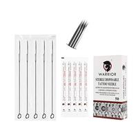 Agujas de tatuaje tradicionales WARRIOR Aguja de tatuaje Acero quirúrgico japonés Desechable Estéril para máquina de tatuaje de sombreado redondo (T1018RS)