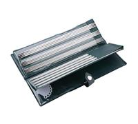 Agujas de Tejer Acero Inoxidable Doble Punta 25 cm Set con Estuche Herramientas Artesanía Suéter Punto Lanas Y Tejidos DIY