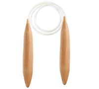 Agujas De Tejer Circulares De Madera - Herramientas De Punto De | Palos De Artesanía De Gran Tamaño Kit De Agujas De Tejer De Madera Natural, Herramienta Artesanal De Grueso Para Suéteres