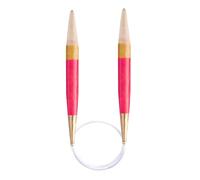 Agujas circulares de madera Pony Flair 40cm 10,00mm -1ud